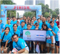 tim IMJ selama mengikuti fun walk