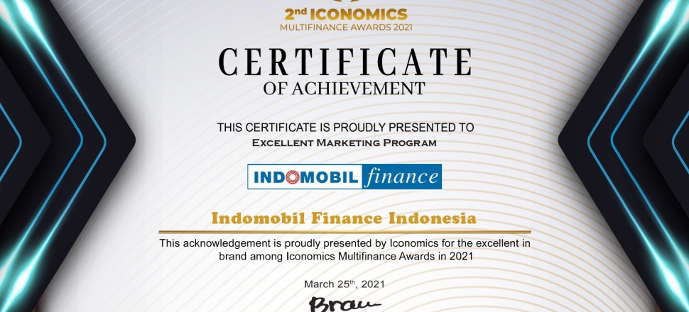 indomobil finance raih iconomics award