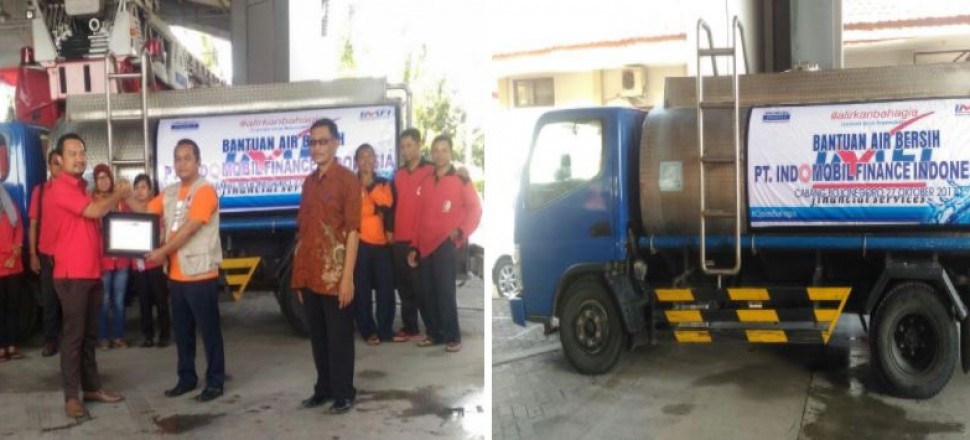 imfi berikan bantuan air bersih kepada warga bojonegoro