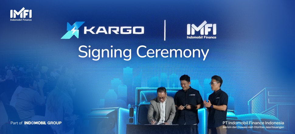 signing ceremony kargo tehcnology dengan indomobil finance imfi