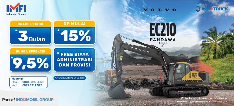 promo excavator volvo dari indomobil finance indonesia