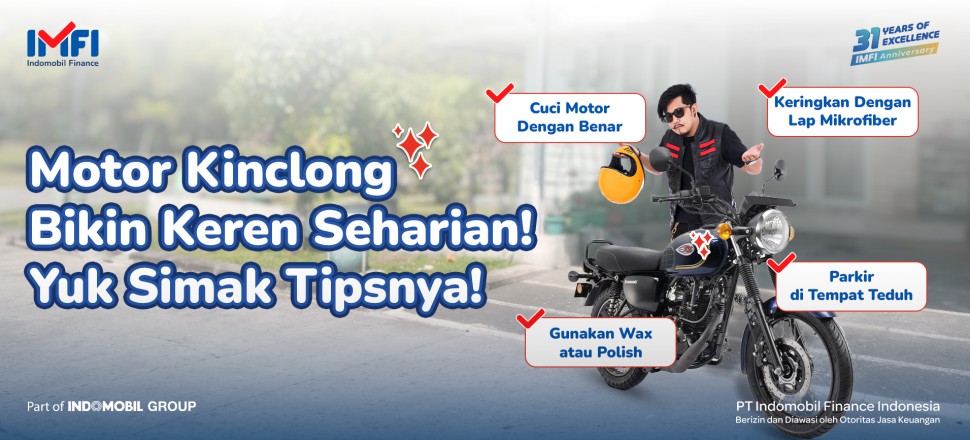 tips merawat motor agar kinclong seharian